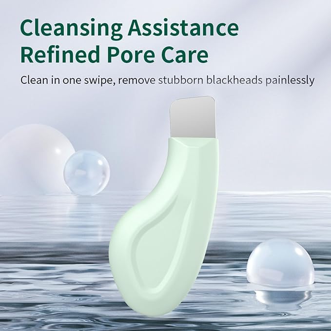Vangines Silicone Nose Blackhead Remover/Face Spatula for Deep Cleaning Black Head Removal.Mild and Safe Skin Scrubber for Remove Facial and Nose Ehead（Green）