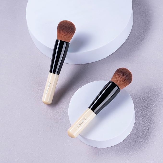 Kabuki Powder Foundation Brush, Powder Contour and Bronzer Brush, Portable Travel Kabuki Foundation Brush, Makeup Brush for Liquid Blush, Cream Foundation Blending. (K800)