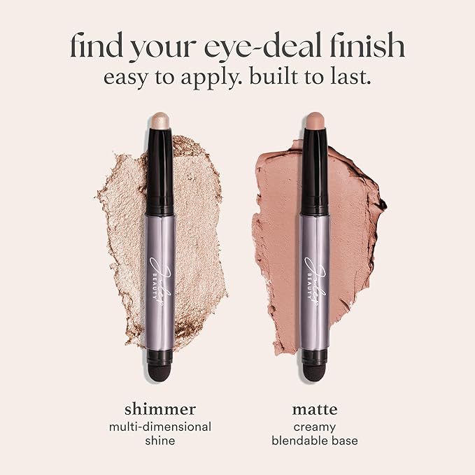 Julep Eyeshadow 101 Cream-to-Powder Waterproof Shadow Stick – Charcoal Matte – Long-Lasting, Crease-Proof, Dark Grey Matte Cream Eyeshadow with Built-in Smudger