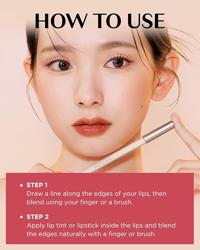 THESAEM Cover Perfection Lip Pencil - Slim, Easy-Blend & Overlip Makeup, Creamy Matte Lip Liner, Long-Lasting with Built-In Sharpener (05 Toffy)
