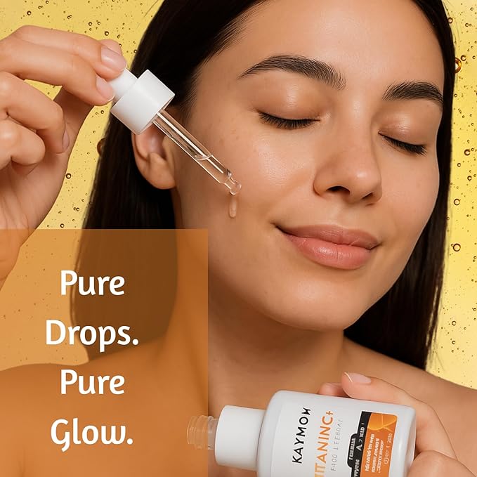 Vitamin C Facial Serum with Hyaluronic Acid and Vitamin E, Lightweight Daily Skincare Serum for Radiance and Hydration, Dropper Bottle, 30 ml / 1 fl oz