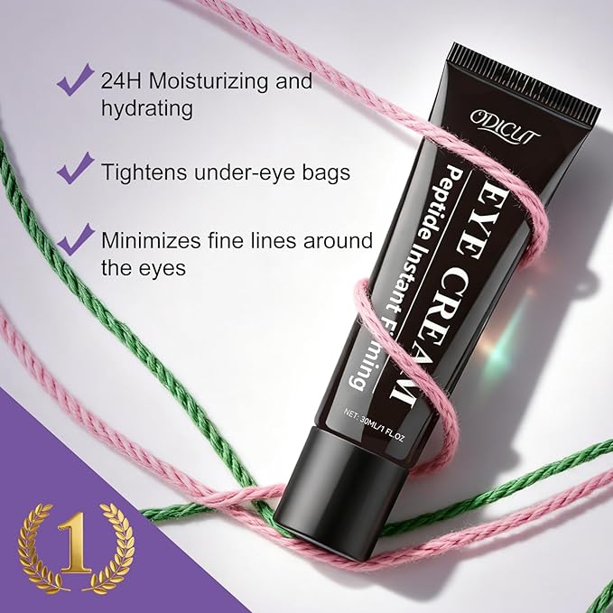 Temporary Instant Eye Tightener Cream – 30 ML Lightweight Under Eye Cream for Daily Skincare, Helps Smooth the Look of Eye Bags & Puffiness, Provides Temporary Cosmetic Tightening & Hydration -1 Pack