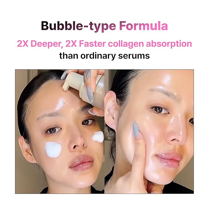 [PODL] K-Chestnut Collagen Bubble Ampoule | Bubble-to-Radiance Firming Serum with Collagen, Glutathione, Niacinamide | Deeper, Faster Absorbing Texture for Plump, Glow Skin | Gentle for Sensitive Skin