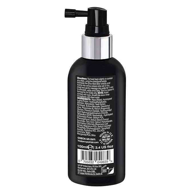 Watermans Hair Growth Bundle – Shampoo, Conditioner & Leave-In Elixir Treatment | Hair Survival Kit for Thicker, Stronger Hair with Biotin, Rosemary & DHT Blockers