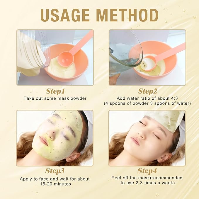 LUCKY CAT Jelly Mask for Facials Professional, Hydrating & Moisturizing Peel-Off Gel Jelly Face Mask Skin Care for Deep Hydration & Glow, Professional Spa Use for All Skin Types 23 Fl Oz (Collagen)