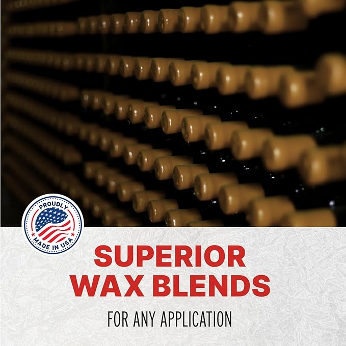 Blended Waxes, Inc. Bottle Sealing Wax, Pastille Wax Seal Beads For Wine, Beer, and Liquor Bottle Sealing, Seals Between 25-30 Bottles, 1 lb, Copper