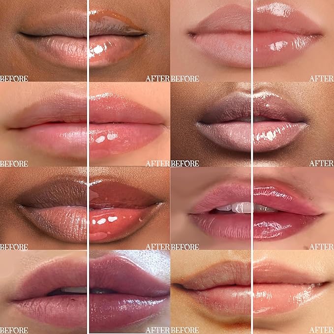 Rosee Lip Gloss Vegan & Cruelty Free Treatment, Professional Make up, Long Lasting Glossy with Shea Butter, Moisturize, Protect & Smooth, High Shine, Non-Sticky - Clear, 05 Fl oz