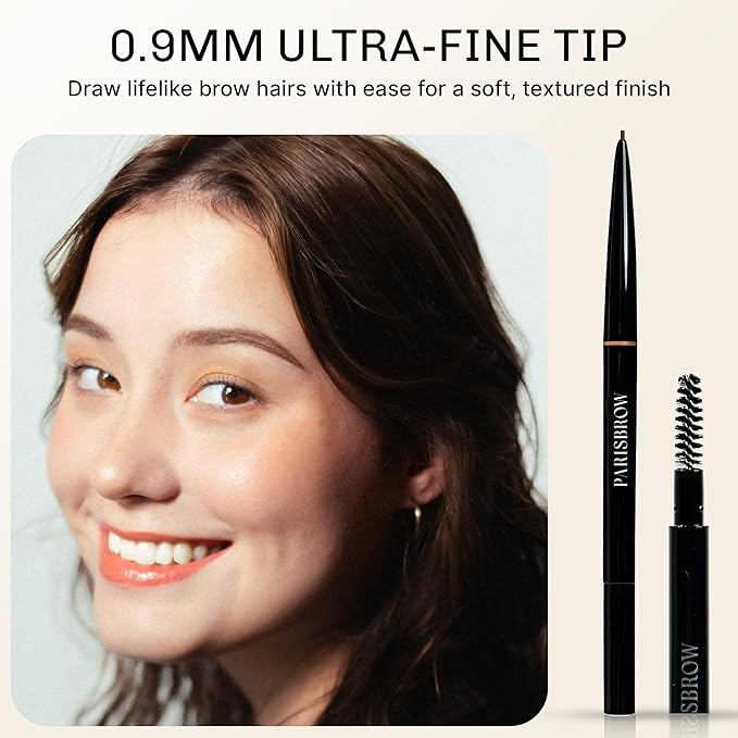PARISBROW Slim Brow Pencil 03/Terracotta Brown Eyebrow Ultra-Fine Eyebrow Pencil (0.9mm Tip)