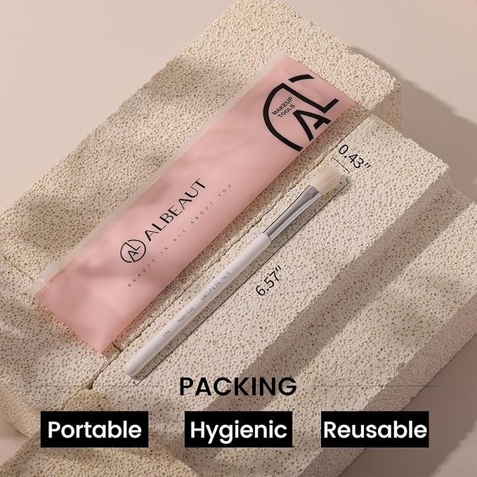 Eyeshadow Brush, Eye Makeup Brush Even Eyeshadow Applicators Soft Natural Hair Bristles for Flawless Smudge, Multi-task for spot conealing & highlighting (194 Multi-Eye)