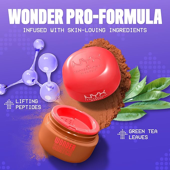 NYX PROFESSIONAL MAKEUP Wonder Snatch Setting Powder, Lifting Loose Powder With Up To 16HR Wear - Cinnamon Catch (Translucent Rich)