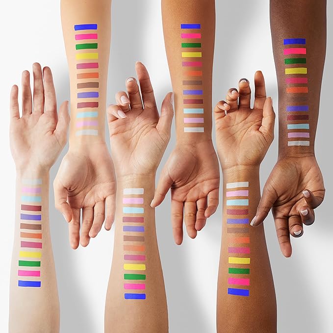 BestLand 12 Colors Matte Liquid Eyeliner Set Rainbow Colorful Neon Eyeliner Pencil Pigmented Waterproof Smudgeproof Long Lasting Gel Eye Liner Christmas Makeup Gift Kit for Women (Set A)