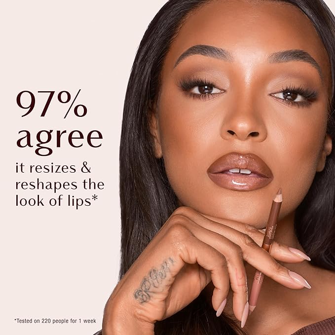 Charlotte Tilbury Lip Cheat Contour Duo - Dual-Sided Lip Liner Pencil to Sculpt & Fill for an Easy Contour Effect - Helps Prevent Lipstick Feathering - Deep