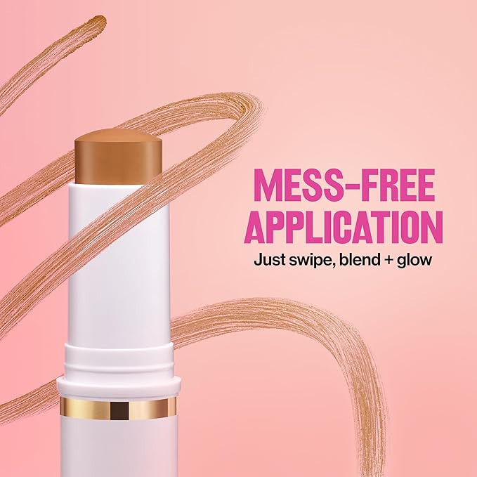 Revlon Glimmer Tinted Moisturizer Stick for Face, Lightweight Foundation, Hydrating Skincare-Infused Makeup, 130 130, 0.31 oz