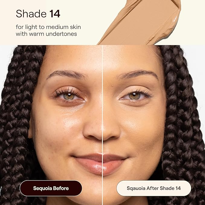 Live Tinted HUESTICK Complexion Stick - Medium-to-Full Buildable Coverage - Soft Matte Finish - Multitasking Makeup Stick - Lightweight, Creamy Formula - Shade 14