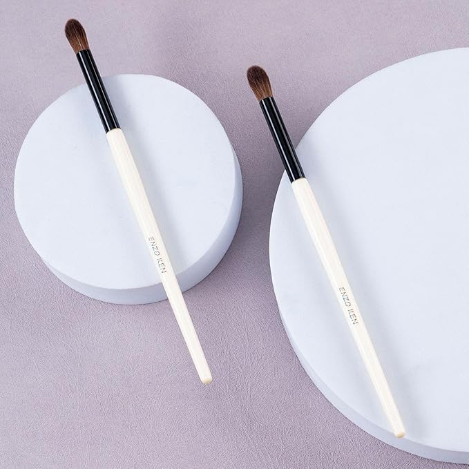 Natural Pony Hair Eye Shadow Brush, Large Blending Eyeshadow Brush, Eye Shadow Blending Brushes, Small Nose Contour Brush, Single Natural Hair Makeup Brush. (E804L)