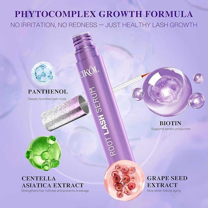 Lash Serum for Eyelash Growth, Premium Lash Enhancing Serum for Women & Men with Advanced Formula Volumizing Longer Fuller and Thicker Looking Lashes, Vegan & Cruelty-Free