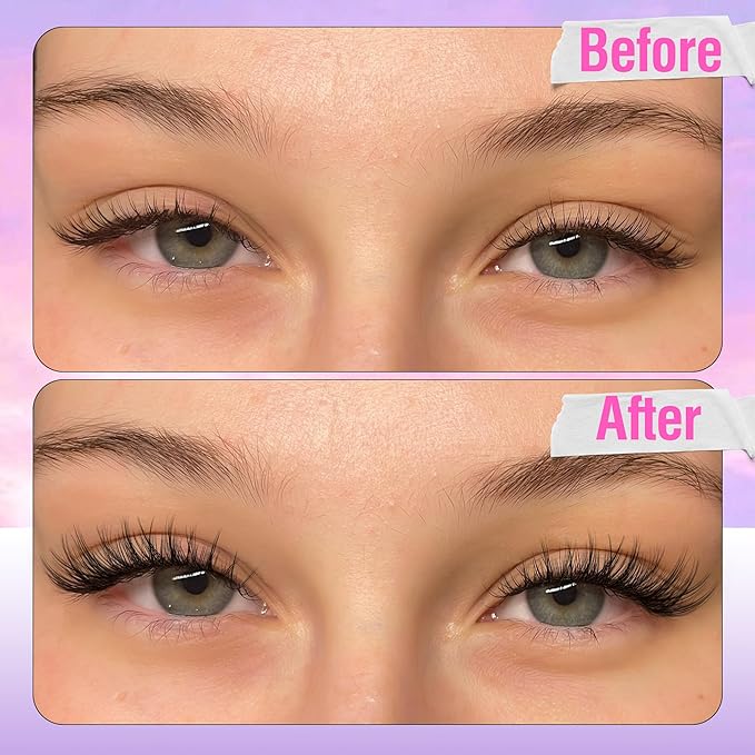 Mavphnee Wispy Lash Clusters Natural Eyelash Clusters 110 Pcs Cluster Eyelash Extensions CC-Curly Individual Lashes Clusters 10-16MM Cluster Lashes Extension For Everyday Wear Natural Makeup Look