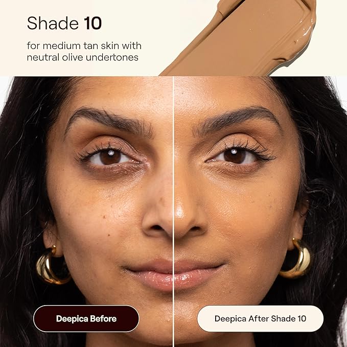 Live Tinted HUESTICK Complexion Stick - Medium-to-Full Buildable Coverage - Soft Matte Finish - Multitasking Makeup Stick - Lightweight, Creamy Formula - Shade 10