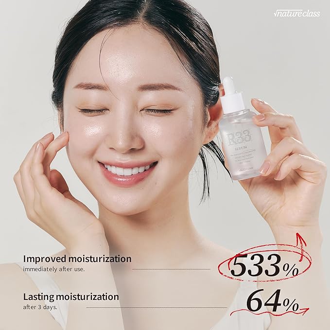 R33 Hydrating Serum for Face with 10-Type Hyaluronic Acid, Niacinamide, Vitamin B5, Rice Extract, Barrier Support, Fragrance Free, Korean Skin Care, 1.69 fl oz