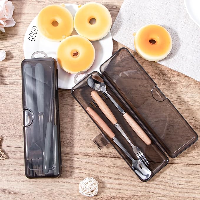 Gamdee Toothbrush Travel Case 2 Pack, Clear Black Toothbrush Case Holder Travel Size Plastic Toothbrush Holder Toothpaste Storage Container Portable for Traveling, 7.87 x 2.36x 1.18”
