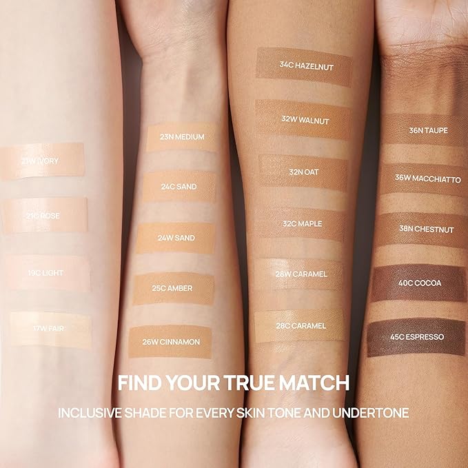 BANILA CO Covericious Ultimate Cover Cushion | Up to 100HR Long-Wear Foundation | 20 Shades for All Skin Tones | Matte & Lightweight Finish | Korean Cushion Foundation (14g / 0.49 oz), 32C MAPLE