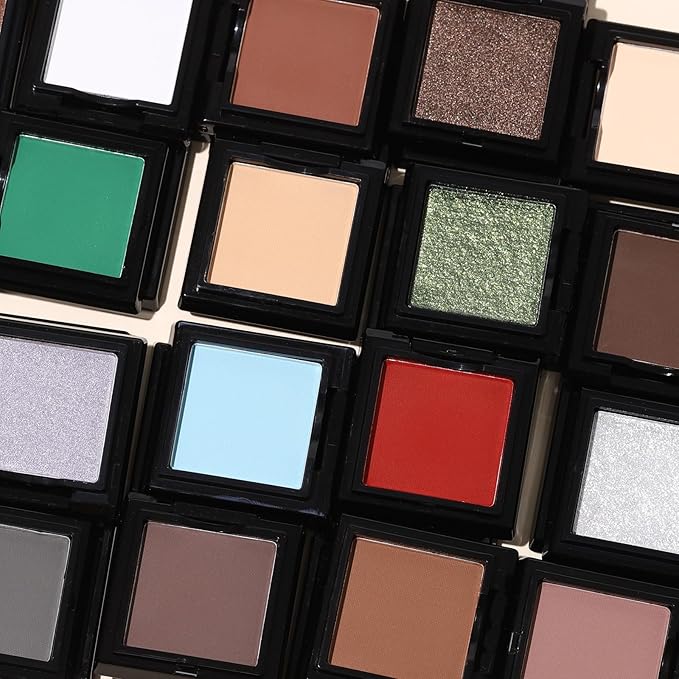 UCANBE Cocoa Brown Shimmer Single Matte Eyeshadow, Mini Eye Shadow Powder Makeup Palette for Natural & Smoky Eye Looks, Highly Pigmented Professional Long-Lasting Waterproof Blendable