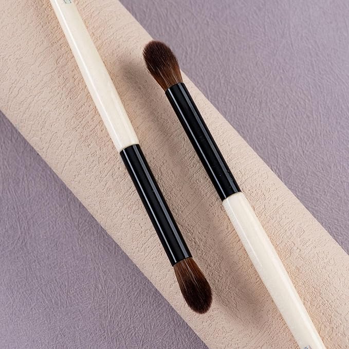 Natural Pony Hair Eye Shadow Brush, Large Blending Eyeshadow Brush, Eye Shadow Blending Brushes, Small Nose Contour Brush, Single Natural Hair Makeup Brush. (E804L)