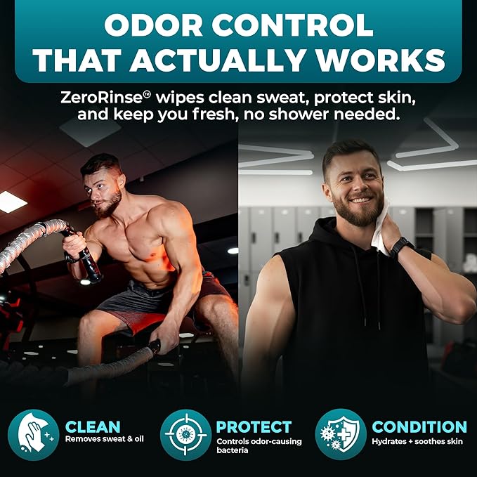 Body Wipes for Men - Maximum Cleaning Power (Ultra Clean) - 1 Pack (54 Wipes), XL No-Rinse Shower Sheets, Waterless Bathing Wipes for After Gym, Camping & Travel