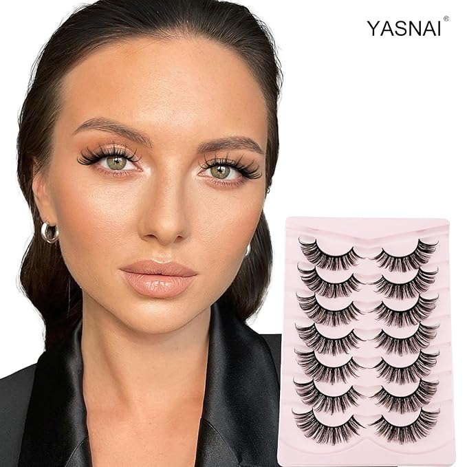 Wispy Natural Look Lashes Yasnai Cat Eye Lashes False Eyelashes Lashes Fake Lashes Eyelashes Natural 7 Pairs Pack