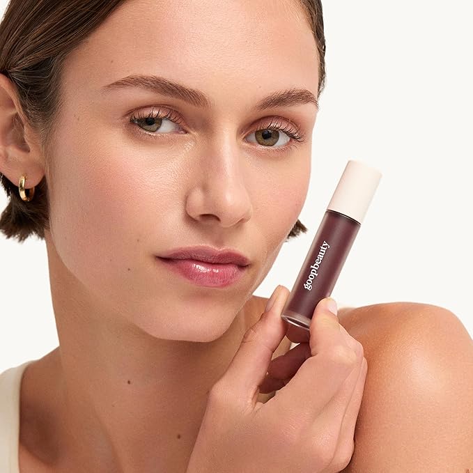 goop Beauty Hydra-Barrier Gel Gloss | Hydrating Lip Gloss to Moisturize & Plump Lips | Hyaluronic Acid & Vitamin E | Lilac - Sheer Amethyst | 0.13 oz