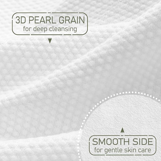 WOWOTEX Disposable Face Towel Biodegradable Large Dry Face Wipes 120 Count/2 Box Extra Thick Soft Clean Facial Towels for Sensitive Skin, Makeup Removing, Facial Cleansing, Nursing, Travel, 10"×12"