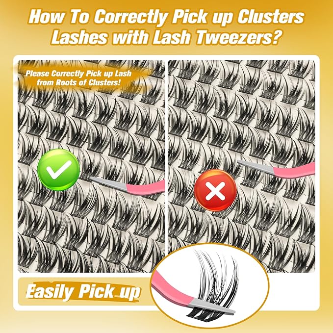 Lash Clusters, 168 Soft Fluffy Individual Lashes – Reusable DIY Volume Eyelash Extensions, Lightweight, Handmade for Natural to Glam Look (10–18mm Mix)