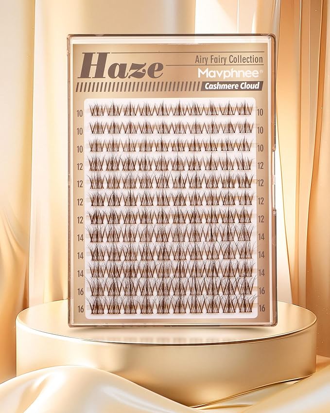 Brown Lash Clusters Gently Fluffy Eyelash Clusters Dark Brown Individual Lashes Extensions Natural Cluster Lashes Wispy Fairy Cluster Eyelash Extensions Soft Vibe DIY Lash Pack (120Pcs, 10-16MM)