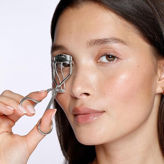 Tweezerman Classic Eyelash Curler with Refill Pads - Makeup Eyelash Tool for All Eye Shapes