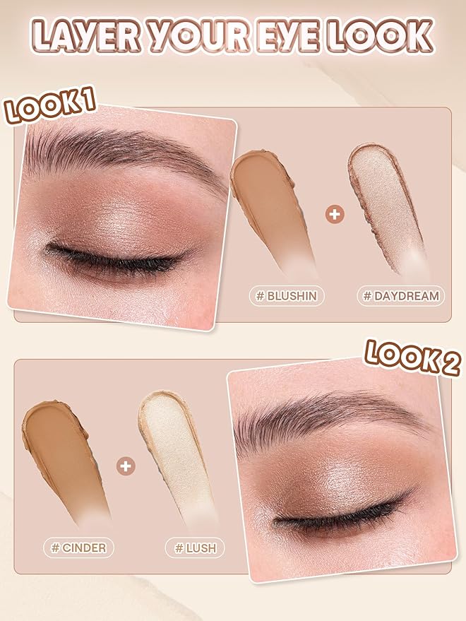 SHEGLAM Creamsicle Eyeshadow Stick Lightweight, Buildable Formula Easily Blendable and Buildable Shimmer-Lush