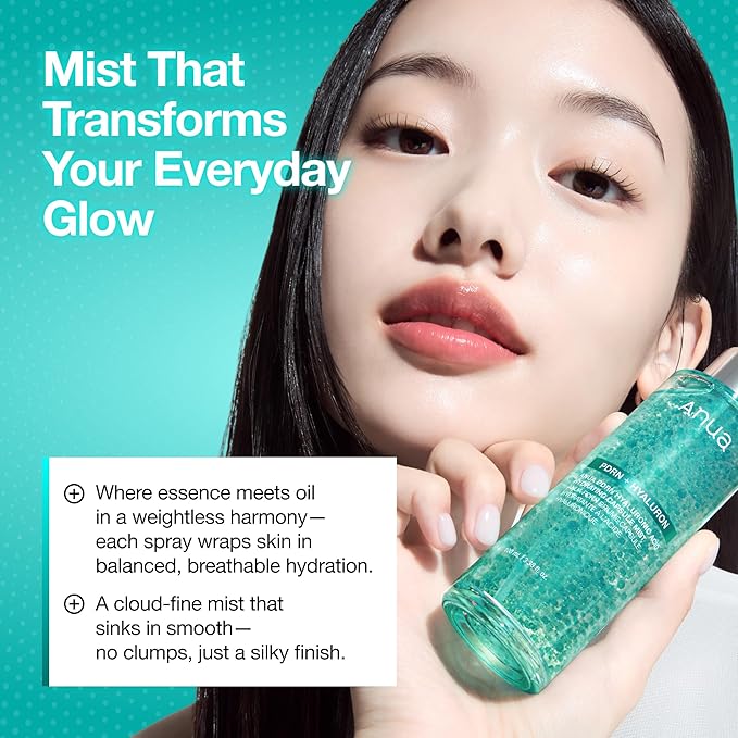 Anua PDRN Collagen Glow Facial Serum Spray,Texture Revive Spray, Easy&Quick For Glass Skin,Early Plumpness & Hydrating,Firming For Rejuvenating skin,Reverse Micelle Structure (100ml(3.38fl.oz))