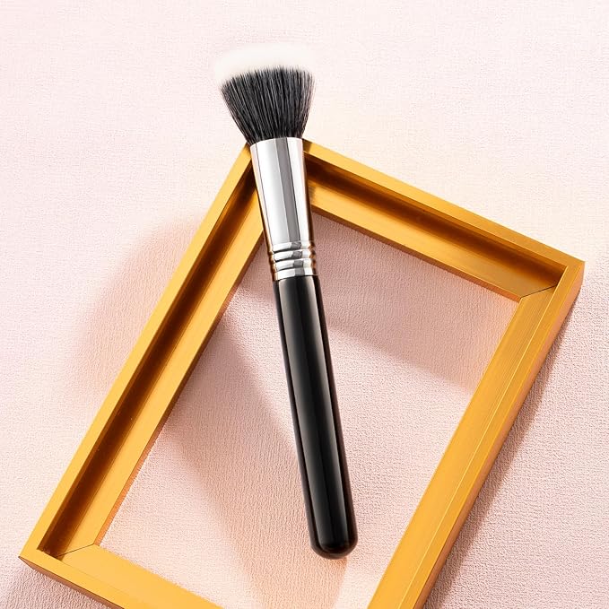 Duo Hair Stippling Brush, Blush Brush, Fluffy Stipple Makeup Brushes, Soft Blush Makeup, Powder Brush, Detail Blush Brushes, Powder Contour Brush for Cheeks, Highlighter Brushes. (904B)