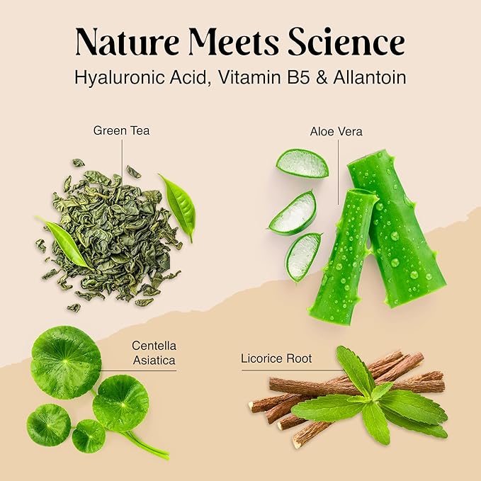 300ml + 50ml Thermal Spring Water Face Spray Mist Hydrating w/ Hyaluronic Acid & Aloe Vera - Hydrating Face Mist, Soothing & Calming, Mineral-Rich Skin Nourishment, Refreshing, 10 fl oz + 1.7 fl oz