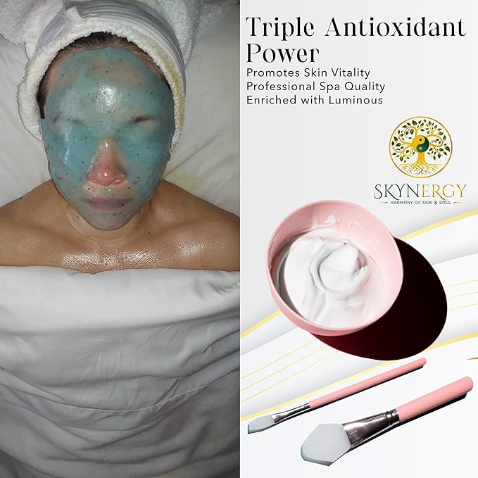 Luminous LED Light Jelly Mask - Professional Grade Hydro Glo Jelly face Masks for Hydration, Radiance, Glow, Suitable for All Skin Types, Vajafacial Jelly Mask | 12 Applications (30 Fl Oz)
