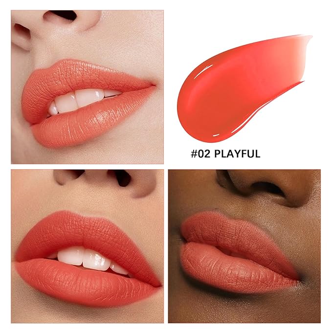 Lashcharm lip stain peel off,Long-Lasting All day Lips tick peel off Masque,Waterproof and Transfer Proof Lip tint - Matte Finish Peel Off lip stain（ 02 Playful Stain）