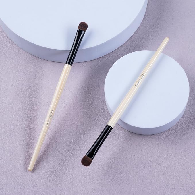 Natural Pony Hair Eyeshadow Brush, Medium Smudge Eye Shadow Brush, Shader Eye Shadow Brushes, Smudge Brush, Single Eyeshadow Brush, Natural Hair Makeup Brushes. (E803M)