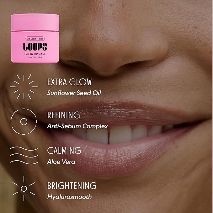 LOOPS Luxe Lips Trio Ultra Hydrating Lip Masks - Exfoliate, and Restore Hydration Below the Surface - Lip Balm - Gifts for Women, Stocking Stuffer