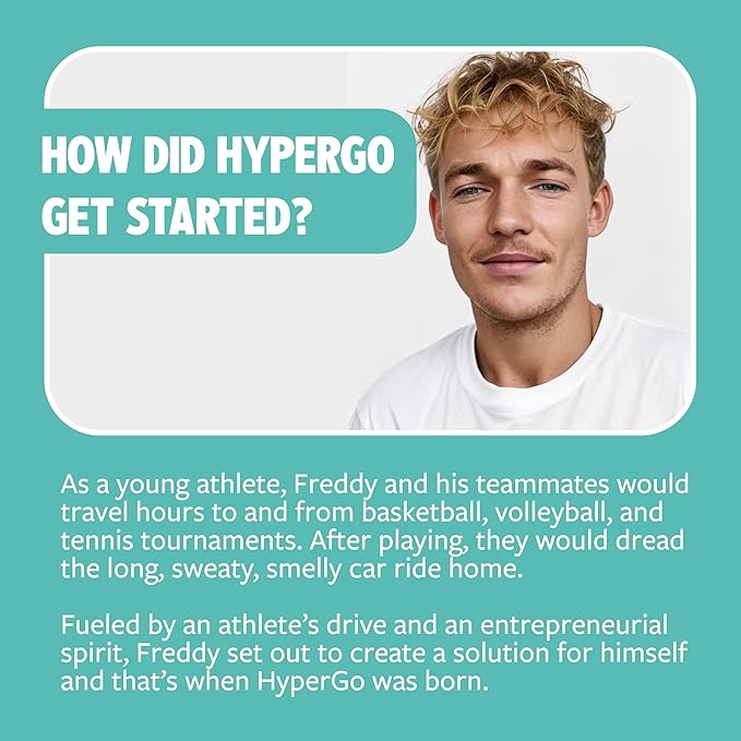 HyperGo XL Body Wipes for Women & Men – 12" x12" Rinse-Free Full Body Cleansing 30 Count Pack - Mint | Biodegradable, Hypoallergenic, Aloe-Infused | Gym, Festival, Camping Essentials