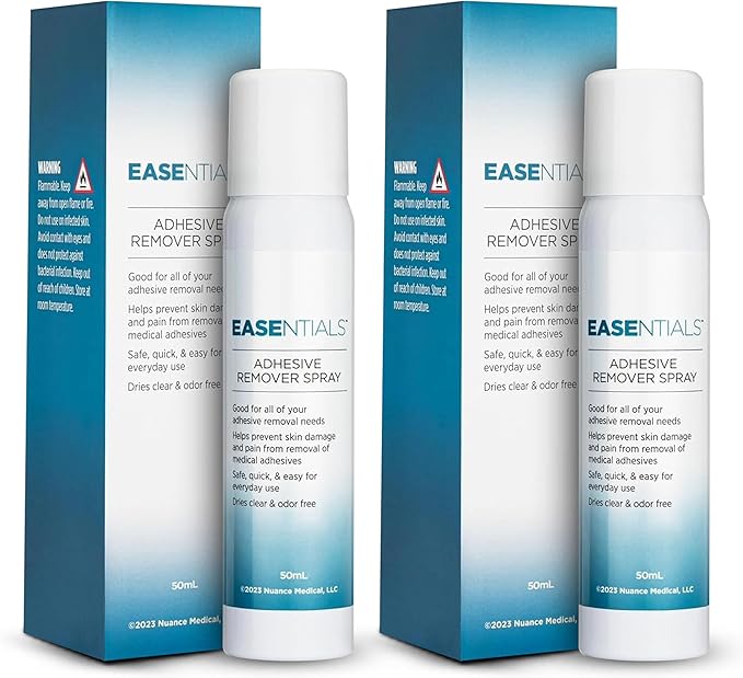 Ultimate Hassle-Free Adhesive Remover Spray – 100% Silicone-Based Formula – Quick Drying, Gentle, Odor-Free, Minimal Residue Skin Adhesive Remover - No-Sting for Sensitive Skin & Everyday Use - 50 ml