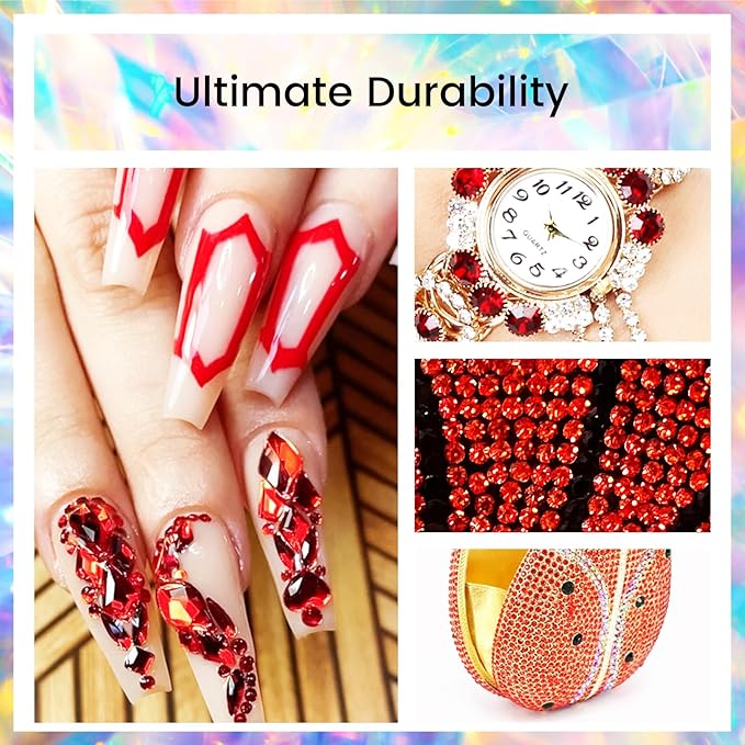 Novani Rhinestones 3000Pcs Flatback Crystal Round Loose Gemstones Glass Rhinestones for Crafts Makeup Nail Art Clothes Shoes DIY Decorations(SS10, 2.7-2.9mm,Hyacinth)