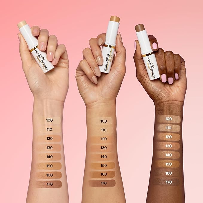 Revlon Glimmer Tinted Moisturizer Stick for Face, Lightweight Foundation, Hydrating Skincare-Infused Makeup, 170 170, 0.31 oz