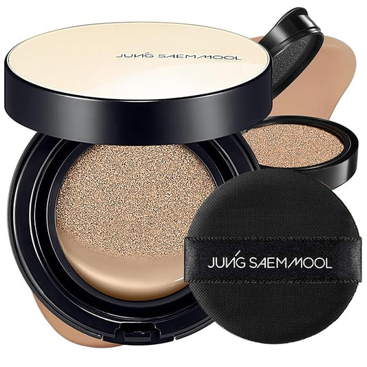 JUNG SAEM MOOL [ SPF ] Essential Skin Nuder Cushion (25 Bronze) | Refill Included (0.98 Fl Oz) | SPF50 Broad Spectrum | Natural Finish | Makeup Artist Brand