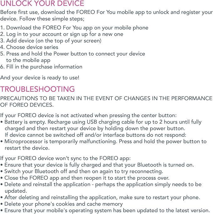 FOREO Bear mini App-Connected Microcurrent Facial Toning Device with 3 Intensities, Lavender