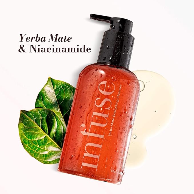 Infuse Non-Stripping Cleanser for Mature Skin | Makeup remover | pH Balanced, Hydrating Gentle Face Wash with Yerba Mate Antioxidants | The Foundation of Your Prime Ritual