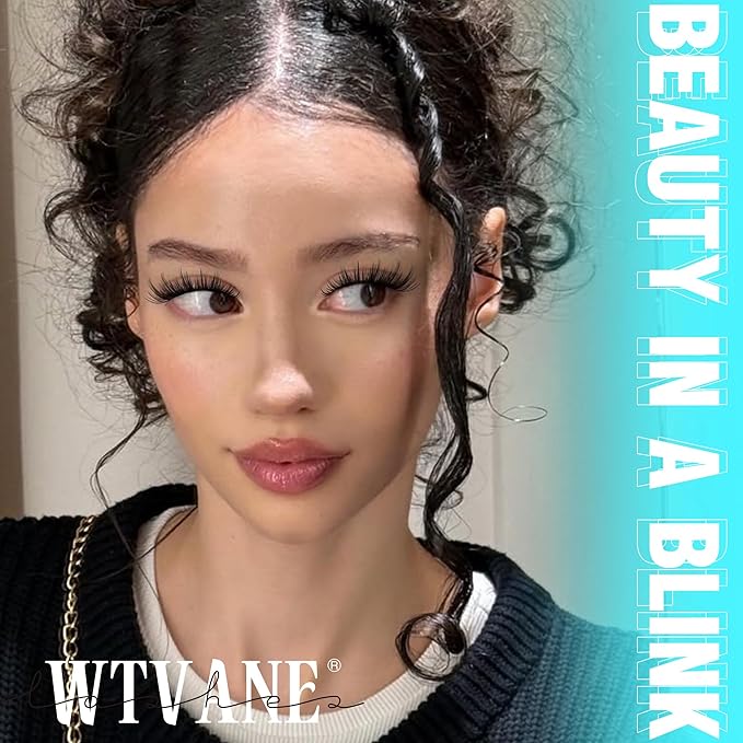 Wtvane Lash Clusters Wispy Eyelash Clusters Manga Lashes Cluster Eyelash Extension Natural Lashes Clusters Fairy False Lashes DIY Individual Lash Extension Thin Band Lash Clusters with Spikes